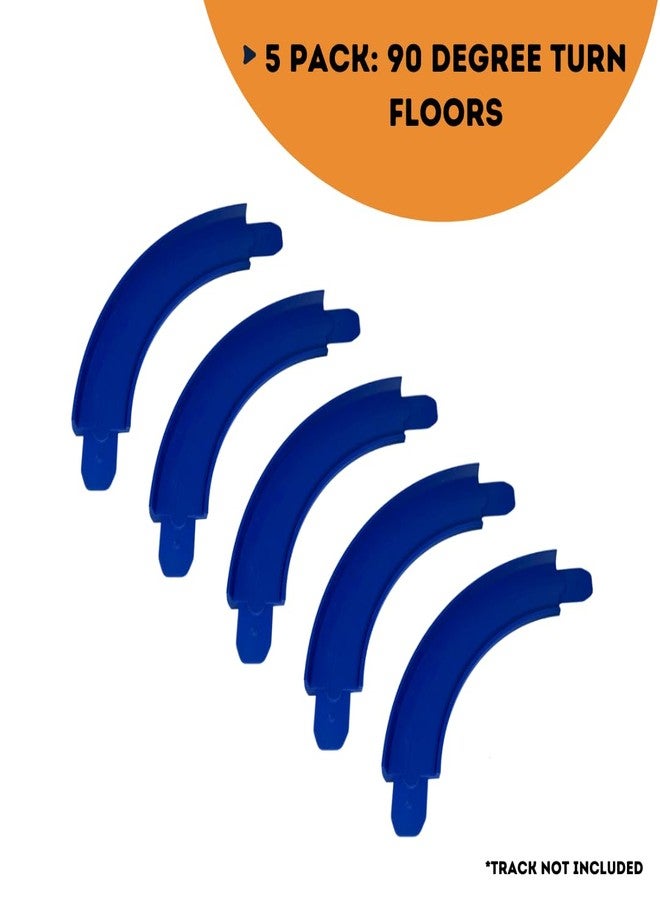 Chatelet 90 Degree Curved Tracks Compatible with Hot Wheels Racetracks | Create Epic Race Tracks | 90 Degree Turns Multipacks | Made in USA (90 Degree, 5-Pack) - Image 3
